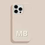 Eenvoudig Modern Initiaal Monogram iPhone 15 Pro Max Hoesje<br><div class="desc">Eenvoudig Modern Initiaal Monogram Telefoon Case. Creëer uw eigen gepersonaliseerde iPhone Case met aangepaste initiaal naam.</div>