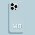 Eenvoudig Modern Initiaal Monogram iPhone 15 Pro Max Hoesje<br><div class="desc">Eenvoudig Modern Initiaal Monogram Telefoon Case. Creëer uw eigen gepersonaliseerde iPhone Case met aangepaste initiaal naam.</div>