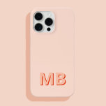 Eenvoudig Modern Initiaal Monogram iPhone 15 Pro Max Hoesje<br><div class="desc">Eenvoudig Modern Initiaal Monogram Telefoon Case. Creëer uw eigen gepersonaliseerde iPhone Case met aangepaste initiaal naam.</div>