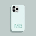 Eenvoudig Modern Initiaal Monogram iPhone 15 Pro Max Hoesje<br><div class="desc">Eenvoudig Modern Initiaal Monogram Telefoon Case. Creëer uw eigen gepersonaliseerde iPhone Case met aangepaste initiaal naam.</div>