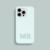 Eenvoudig Modern Initiaal Monogram Case-Mate iPhone Case