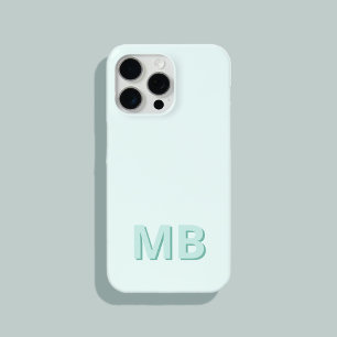 Eenvoudig Modern Initiaal Monogram iPhone 15 Pro Max Hoesje