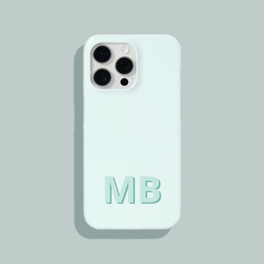 Eenvoudig Modern Initiaal Monogram Case-Mate iPhone Case