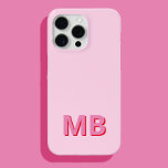 Eenvoudig Modern Initiaal Monogram iPhone 15 Pro Max Hoesje<br><div class="desc">Eenvoudig Modern Initiaal Monogram Telefoon Case. Creëer uw eigen gepersonaliseerde iPhone Case met aangepaste initiaal naam.</div>
