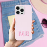 Eenvoudig Modern Initiaal Monogram iPhone 15 Pro Max Hoesje<br><div class="desc">Eenvoudig Modern Initiaal Monogram Telefoon Case. Creëer uw eigen gepersonaliseerde iPhone Case met aangepaste initiaal naam.</div>