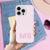 Eenvoudig Modern Initiaal Monogram Case-Mate iPhone Case