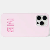 Eenvoudig Modern Initiaal Monogram Case-Mate iPhone Case (Achterkant (horizontaal))