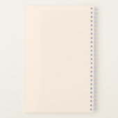 Eenvoudig Modern Initiaal Monogram Notitieboek (Achterkant)