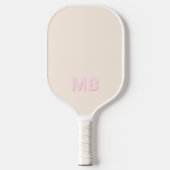 Eenvoudig Modern Initiaal Monogram Pickleball Paddle (Voorkant)