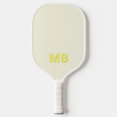 Eenvoudig Modern Initiaal Monogram Pickleball Paddle (Voorkant)