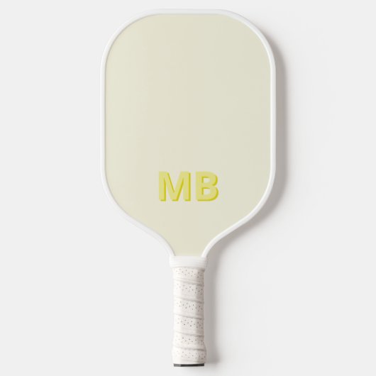 Eenvoudig Modern Initiaal Monogram Pickleball Paddle (Voorkant)