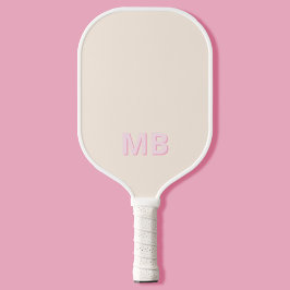 Eenvoudig Modern Initiaal Monogram Pickleball Paddle