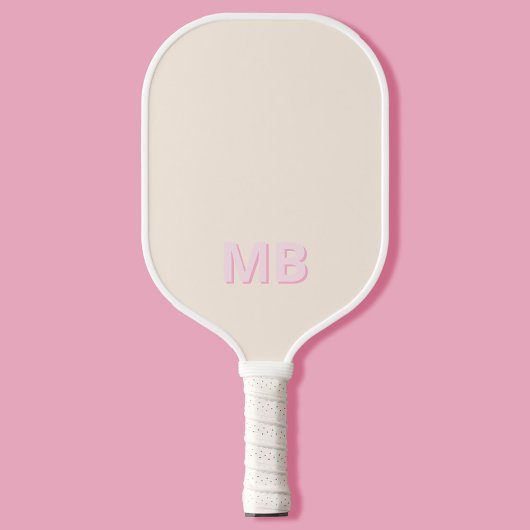 Eenvoudig Modern Initiaal Monogram Pickleball Paddle