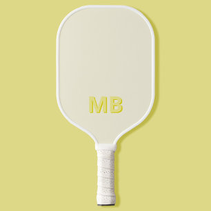 Eenvoudig Modern Initiaal Monogram Pickleball Paddle