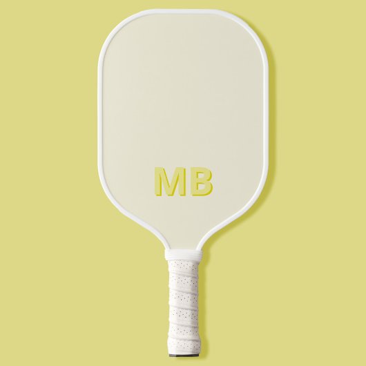 Eenvoudig Modern Initiaal Monogram Pickleball Paddle