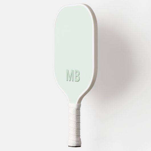 Eenvoudig Modern Initiaal Monogram Pickleball Paddle (Links)