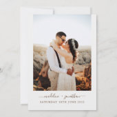 Eenvoudig modern Ivory White Grey door deur Foto b Kaart (Achterkant)