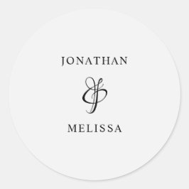 Eenvoudig modern jachtstempel voor Sticker van het