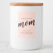 Eenvoudig modern jar-/containerlabel voor mam voedselcontainer etiket (Voorkant)