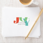 Eenvoudig, modern, JOY-feestdag Etiket (Insitu)