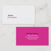 Eenvoudig Modern Kernachtig Wit 4 Visitekaartje (Voorkant / Achterkant)