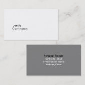 Eenvoudig Modern Kernachtig Wit 5 Visitekaartje (Voorkant / Achterkant)