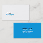 Eenvoudig Modern Kernachtig Wit Visitekaartje (Voorkant / Achterkant)