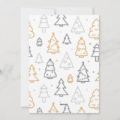 Eenvoudig modern kerstboombedrijf Logo Feestdagenkaart (Achterkant)