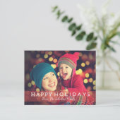 Eenvoudig, modern kerstfeest Briefkaart (Staand voorkant)