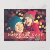 Eenvoudig, modern kerstfeest Briefkaart (Voorkant)