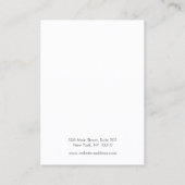 Eenvoudig modern Ketting-joodplaatjesbeeldscherm Visitekaartje (Achterkant)