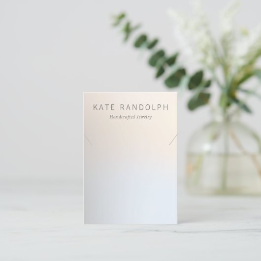 Eenvoudig modern Ketting-joodplaatjesbeeldscherm Visitekaartje (Staand voorkant)