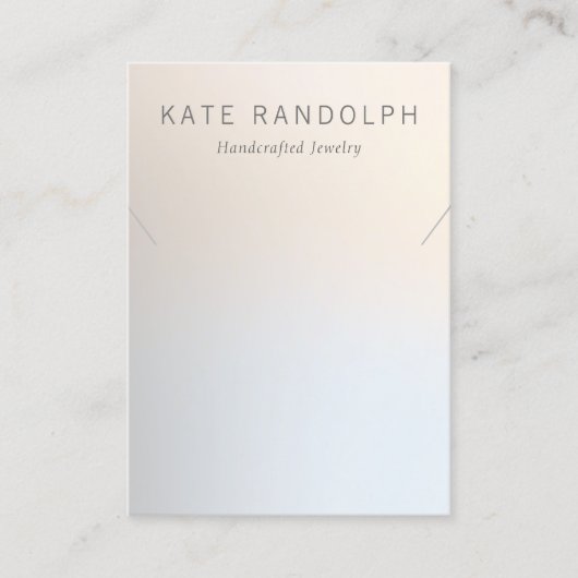 Eenvoudig modern Ketting-joodplaatjesbeeldscherm Visitekaartje (Voorkant)