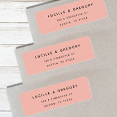 Eenvoudig modern Kiekenadres Etiket