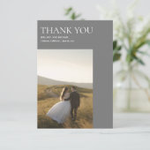 Eenvoudig modern Klassiek huwelijk bedankt voor je (Staand voorkant)