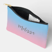 Eenvoudig Modern Kleurrijk Blush Roze en Blauw Etui (Open)