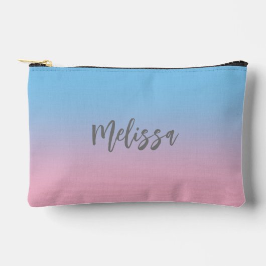 Eenvoudig Modern Kleurrijk Blush Roze en Blauw Etui (Voorkant)