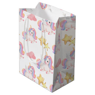 Eenvoudig Modern Kleurrijk Daisy bloemen verjaarda Medium Cadeauzakje