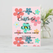 Eenvoudig Modern Kleurrijk Daisy bloemen verjaarda Save The Date (Staand voorkant)