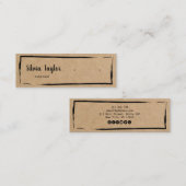 Eenvoudig modern Kraft-papier met display Mini Bus Mini Visitekaartje (Voorkant / Achterkant)