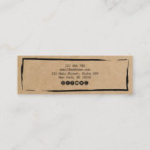 Eenvoudig modern Kraft-papier met display Mini Bus Mini Visitekaartje (Achterkant)