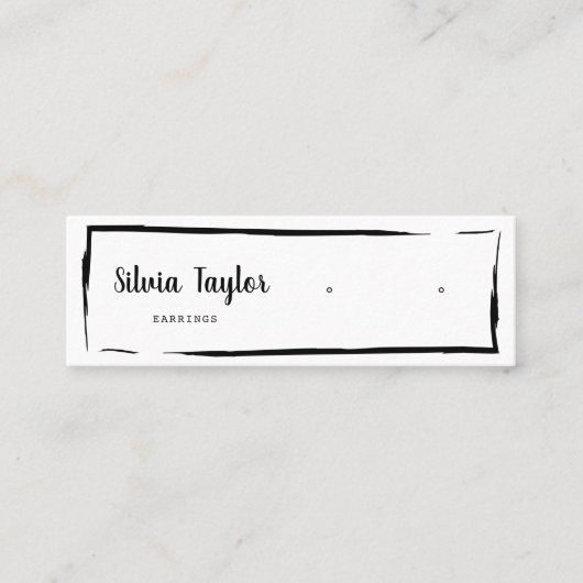 Eenvoudig modern Kraft-papier met display Mini Bus Mini Visitekaartje (Voorkant)