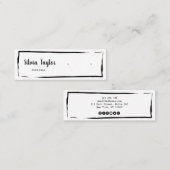 Eenvoudig modern Kraft-papier met display Mini Bus Mini Visitekaartje (Voorkant / Achterkant)