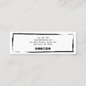 Eenvoudig modern Kraft-papier met display Mini Bus Mini Visitekaartje (Achterkant)