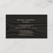 Eenvoudig modern kunsthout | Minimale elegante Kra Visitekaartje (Achterkant)