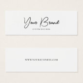 Eenvoudig Modern Label Kleding Hang Label Mini Visitekaartjes (Voorkant /achterkant)