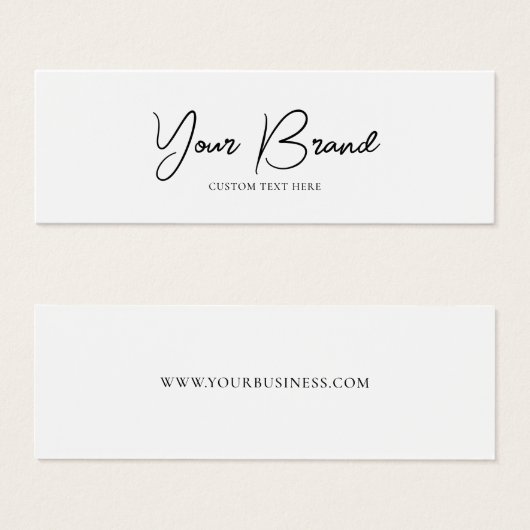 Eenvoudig Modern Label Kleding Hang Label Mini Visitekaartjes (Voorkant /achterkant)