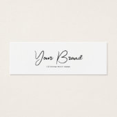 Eenvoudig Modern Label Kleding Hang Label Mini Visitekaartjes (Voorkant)