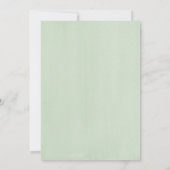 Eenvoudig modern legant Succulent Wedding Kaart (Achterkant)