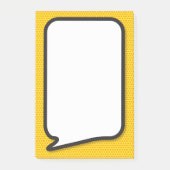 Eenvoudig Modern Leuk Stripboek Spraak Bubble Post-it® Notes (Voorkant)